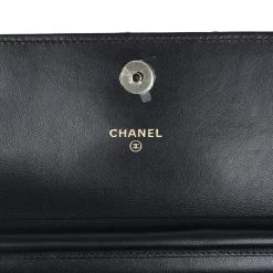 Chanel Small Pearl Clutch With Chain Black Lambskin Gold Hardware -Online Bag Store C FN 240216 7 08