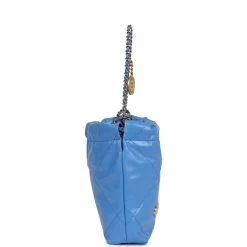 Chanel 22 Mini Blue Shiny Aged Calfskin Gold Hardware -Online Bag Store C FN 240227 2 04