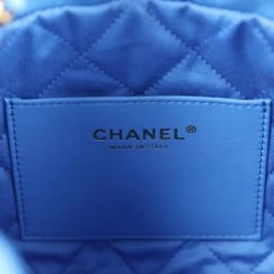 Chanel 22 Mini Blue Shiny Aged Calfskin Gold Hardware -Online Bag Store C FN 240227 2 10