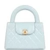 Chanel Small Kelly Shopper Light Blue Shiny Aged Calfskin Brushed Gold Hardware -Online Bag Store C FN 240228 1 01