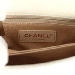 Chanel Mini Coco Handle Flap Bag Ivory Pearly Iridescent Caviar Light Gold Hardware -Online Bag Store C FN 240304 1 09