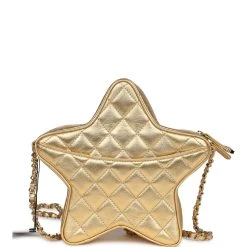 Chanel Star Bag Metallic Gold Lambskin Gold Hardware -Online Bag Store C FN 240305 1 06