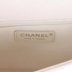 Pre-owned Chanel Medium Boy Bag Light Pink Caviar Silver Hardware -Online Bag Store C FNB 230531 1 09