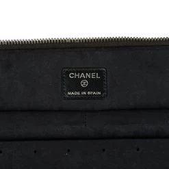 Chanel Vanity Case Black Metallic Python Silver Hardware -Online Bag Store C FNB 240126 1 YB 08