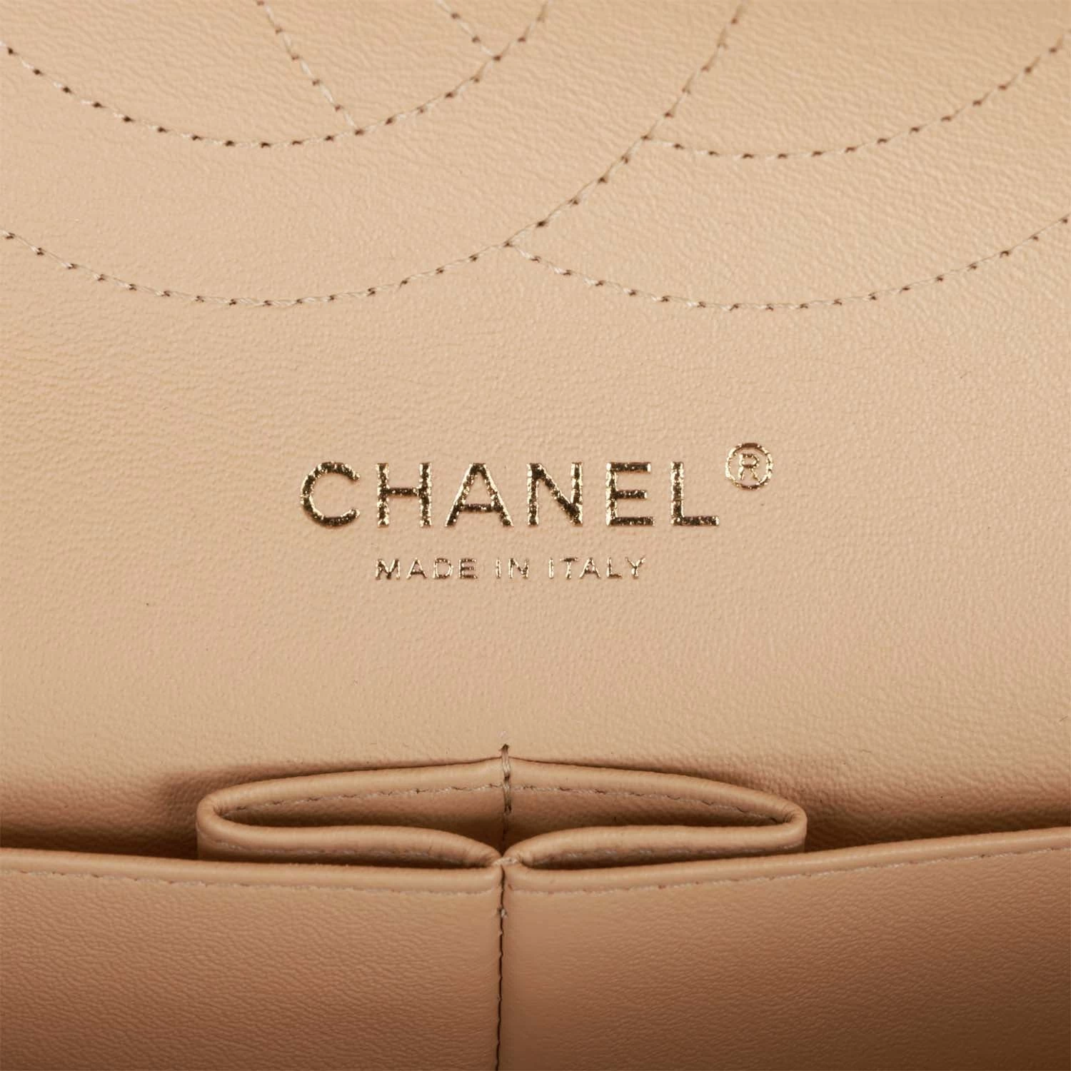 Pre-owned Chanel Jumbo Classic Double Flap Bag Beige Caviar Gold Hardware 10 Pre-owned Chanel Jumbo Classic Double Flap Bag Beige Caviar Gold Hardware - Image 8