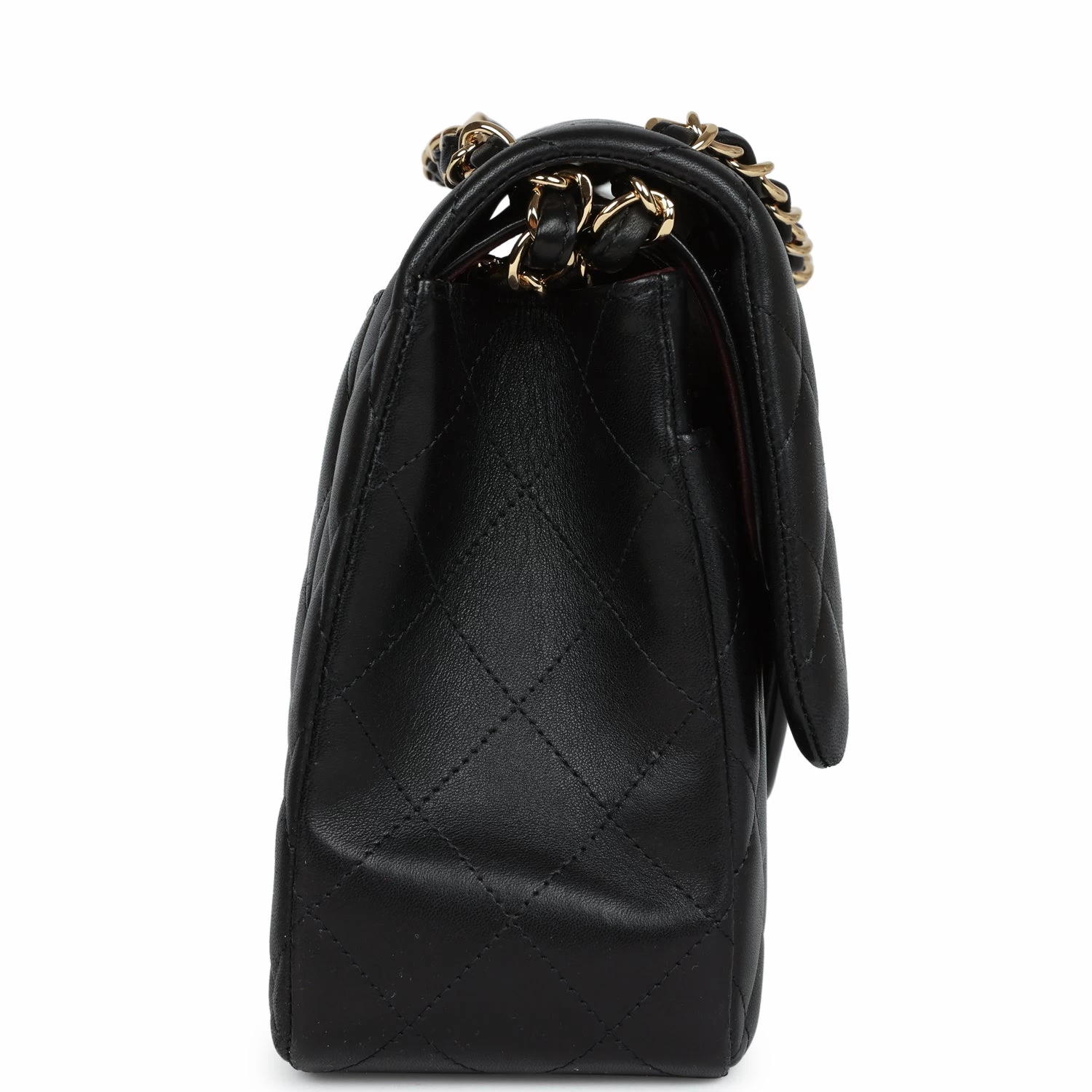 Pre-owned Chanel Jumbo Classic Double Flap Black Lambskin Gold Hardware 5 Pre-owned Chanel Jumbo Classic Double Flap Black Lambskin Gold Hardware - Image 3