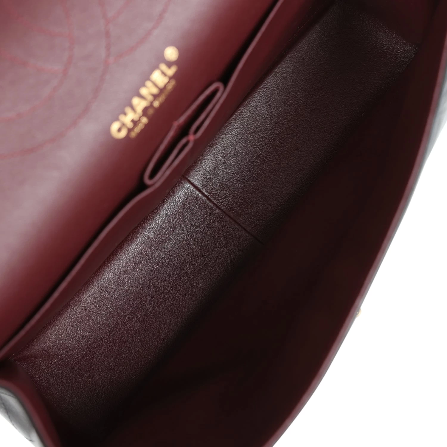 Pre-owned Chanel Jumbo Classic Double Flap Black Lambskin Gold Hardware 11 Pre-owned Chanel Jumbo Classic Double Flap Black Lambskin Gold Hardware - Image 9