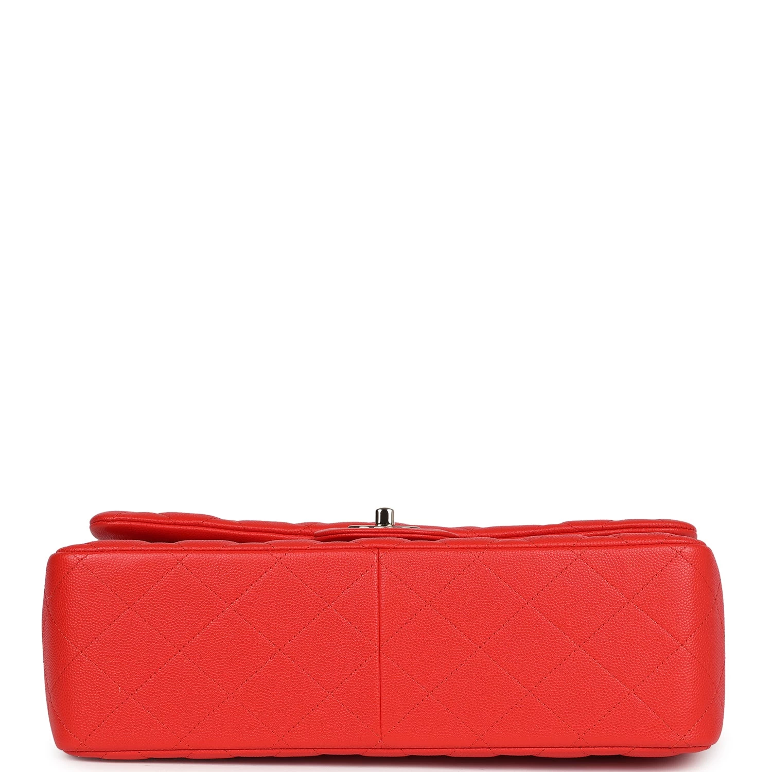 Pre-owned Chanel Jumbo Classic Double Flap Red Caviar Light Gold Hardware 8 Pre-owned Chanel Jumbo Classic Double Flap Red Caviar Light Gold Hardware - Image 6