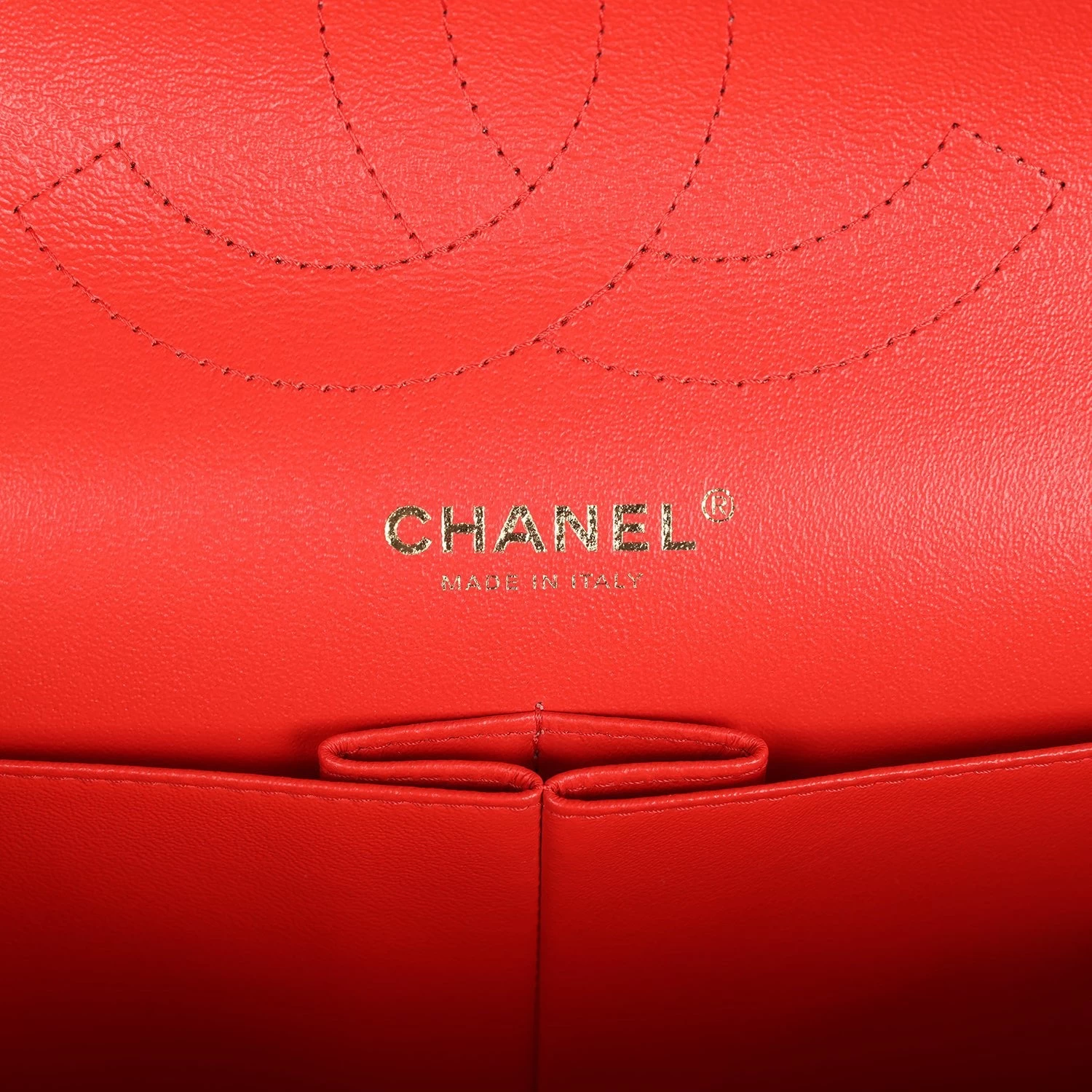 Pre-owned Chanel Jumbo Classic Double Flap Red Caviar Light Gold Hardware 10 Pre-owned Chanel Jumbo Classic Double Flap Red Caviar Light Gold Hardware - Image 8