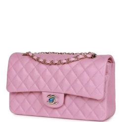 Chanel Medium Classic Double Flap Bag Dark Pink Caviar Light Gold Hardware -Online Bag Store C M255 011323 1 05