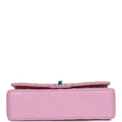 Chanel Medium Classic Double Flap Bag Dark Pink Caviar Light Gold Hardware -Online Bag Store C M255 011323 1 06