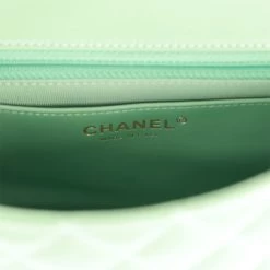 Chanel Candy Heart Mini Flap Bag Turquoise Lambskin Enamel And Light Gold Hardware -Online Bag Store C M255 020923 1 09