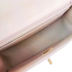 Chanel Mini Rectangular Flap Bag With Top Handle Light Pink Ombre Lambskin Antique Gold Hardware -Online Bag Store C M255 021422 1 6