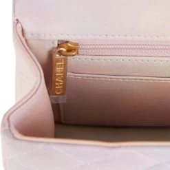 Chanel Mini Rectangular Flap Bag With Top Handle Light Pink Ombre Lambskin Antique Gold Hardware -Online Bag Store C M255 021422 1 7