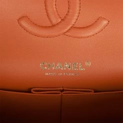 Chanel Medium Classic Double Flap Bag Caramel Caviar Light Gold Hardware -Online Bag Store C M255 021723 1 08