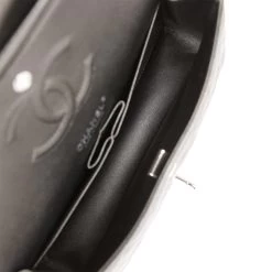 Chanel Medium Classic Double Flap Bag Metallic Grey Lambskin Silver Hardware -Online Bag Store C M255 022023 1 09