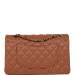 Chanel Medium Classic Double Flap Bag Caramel Lambskin Light Gold Hardware 14 Chanel Medium Classic Double Flap Bag Caramel Lambskin Light Gold Hardware -Online Bag Store C M255 050422 2 04