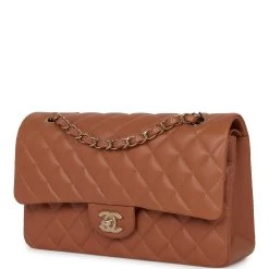 Chanel Medium Classic Double Flap Bag Caramel Lambskin Light Gold Hardware 15 Chanel Medium Classic Double Flap Bag Caramel Lambskin Light Gold Hardware -Online Bag Store C M255 050422 2 05