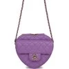 Chanel CC In Love Large Heart Bag Purple Lambskin Light Gold Hardware -Online Bag Store C M255 051022 2 02