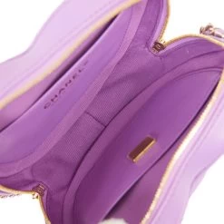 Chanel CC In Love Large Heart Bag Purple Lambskin Light Gold Hardware -Online Bag Store C M255 051022 2 08