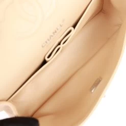 Chanel Small Classic Double Flap Beige Lambskin Silver Hardware 18 Chanel Small Classic Double Flap Beige Lambskin Silver Hardware -Online Bag Store C M255 081022 3 08