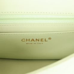 Chanel Pearl Crush Mini Rectangular Flap Bag Green Lambskin Antique Gold Hardware -Online Bag Store C M255 101022 1 YL 09