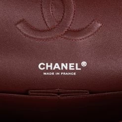 Chanel Medium Classic Double Flap Black Caviar Silver Hardware -Online Bag Store C M255 110722 1 08