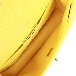 Chanel Medium Classic Double Flap Bag Yellow Caviar Light Gold Hardware -Online Bag Store C M255 111722 1 09