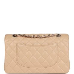 Chanel Medium Classic Double Flap Bag Beige Caviar Silver Hardware -Online Bag Store C M255 120222 1 04 d574e5dc de6f 4759 b681 104ad92046b3