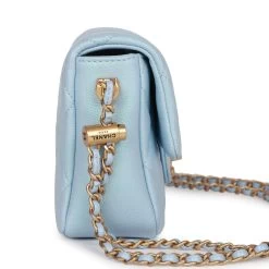 Chanel My Perfect Mini Flap Bag Blue Iridescent Caviar Antique Gold Hardware -Online Bag Store C M255 230328 1 04