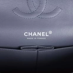 Chanel Medium Classic Double Flap Bag Purple Lambskin Silver Hardware -Online Bag Store C M255 230621 1 08