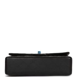 Chanel Medium Classic Double Flap Bag SO Black Lambskin Black Hardware 16 Chanel Medium Classic Double Flap Bag SO Black Lambskin Black Hardware -Online Bag Store C M255 230629 1 06