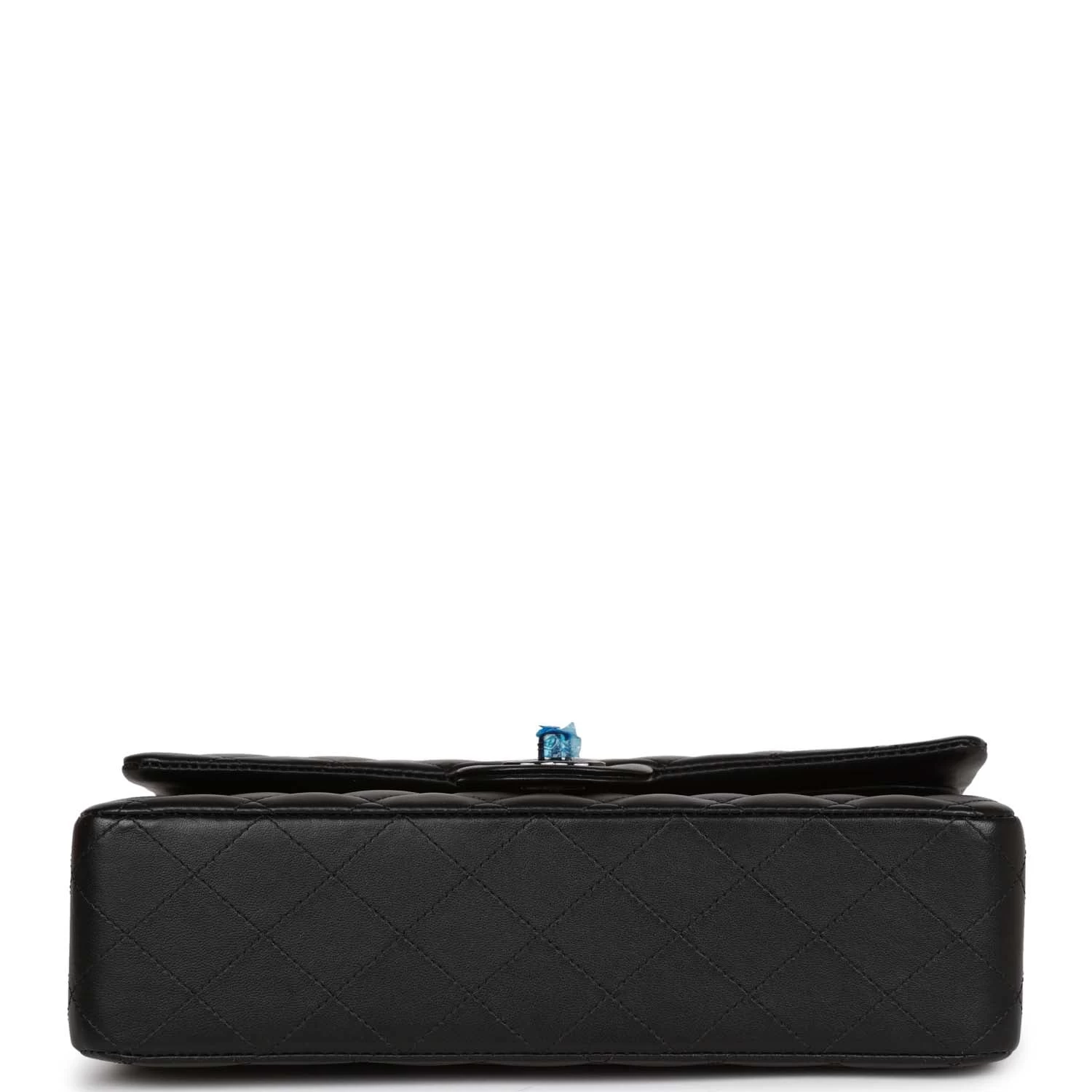 Chanel Medium Classic Double Flap Bag SO Black Lambskin Black Hardware 8 Chanel Medium Classic Double Flap Bag SO Black Lambskin Black Hardware - Image 6