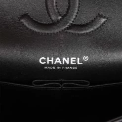 Chanel Medium Classic Double Flap Bag SO Black Lambskin Black Hardware 18 Chanel Medium Classic Double Flap Bag SO Black Lambskin Black Hardware -Online Bag Store C M255 230629 1 08