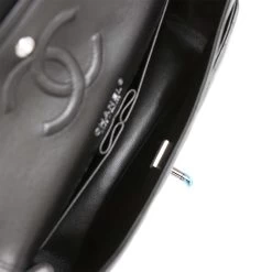 Chanel Medium Classic Double Flap Bag SO Black Lambskin Black Hardware 19 Chanel Medium Classic Double Flap Bag SO Black Lambskin Black Hardware -Online Bag Store C M255 230629 1 09