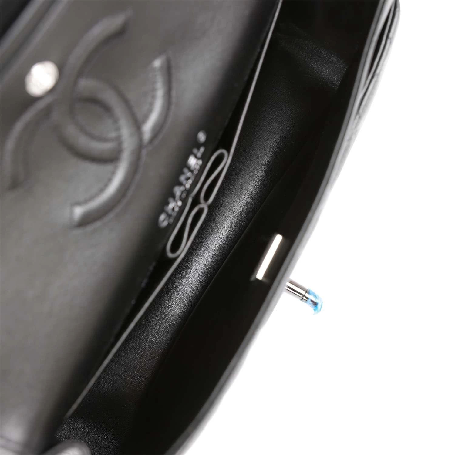 Chanel Medium Classic Double Flap Bag SO Black Lambskin Black Hardware 11 Chanel Medium Classic Double Flap Bag SO Black Lambskin Black Hardware - Image 9