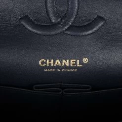 Chanel Medium Classic Double Flap Bag Navy Caviar Light Gold Hardware 18 Chanel Medium Classic Double Flap Bag Navy Caviar Light Gold Hardware -Online Bag Store C M255 230808 1 08