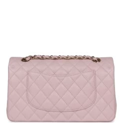 Chanel Medium Classic Double Flap Light Pink Caviar Light Gold Hardware -Online Bag Store C M255 230824 1 05