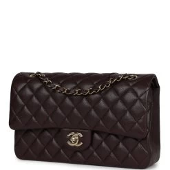 Chanel Medium Classic Double Flap Dark Purple Caviar Gold Hardware -Online Bag Store C M255 230925 2 03