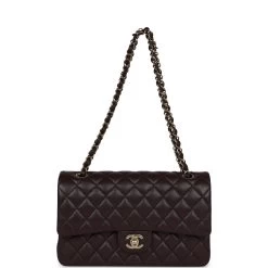 Chanel Medium Classic Double Flap Dark Purple Caviar Gold Hardware -Online Bag Store C M255 230925 2 07