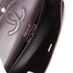 Chanel Medium Classic Double Flap Dark Purple Caviar Gold Hardware -Online Bag Store C M255 230925 2 09