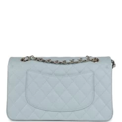 Chanel Medium Classic Double Flap Light Blue Caviar Light Gold Hardware -Online Bag Store C M255 230925 4 05