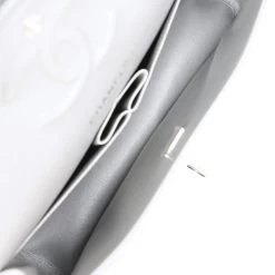 Chanel Medium Classic Double Flap Silver Metallic Lambskin Silver Hardware -Online Bag Store C M255 231017 1 09