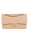 Chanel Medium Classic Double Flap Bag Beige Caviar Gold Hardware -Online Bag Store C M255 231219 1 JD 01