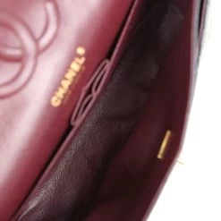 Pre-Owned Chanel Medium Classic Double Flap Black Caviar Gold Hardware -Online Bag Store C M255 240123 1 09