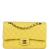 Chanel Medium Classic Double Flap Yellow Caviar Light Gold Hardware 1 Chanel Medium Classic Double Flap Yellow Caviar Light Gold Hardware -Online Bag Store C M255 240208 1 01