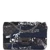Chanel Mini Reissue 2.55 Flap Bag Navy Graffiti Jersey Ruthenium Hardware -Online Bag Store C MN255 230519 1 01