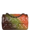 Chanel "Senegal Collection" Sunset Patent Leather Mini Classic Flap Bag Light Gold Hardware