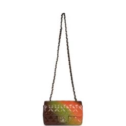 Chanel "Senegal Collection" Sunset Patent Leather Mini Classic Flap Bag Light Gold Hardware -Online Bag Store C MN255 230623 1 07