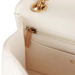 Chanel Mini Reissue 224 2.55 Flap White Aged Calfskin Antique Gold Hardware -Online Bag Store C MN255 230629 1 10